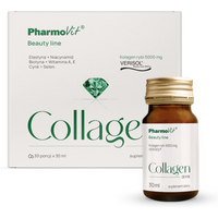 Wsparcie Włosów, Skóry, Paznokci Kolagen Pharmovit Collagen drink Beauty line 30szt x 30ml
