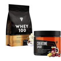 Zestaw Trec Nutrition Pokochaj Pompę Gold Core Line Whey 100 + Creatine Sport Fruit Punch 900g + 300g