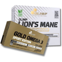 Zestaw Olimp Nutrition Lion's Mane 60kaps + Gold Omega 3 120kaps