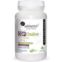 Wsparcie Mózgu Aliness CDP Choline Citicoline Cognizin 250 mg 60 kapsułek 60vkaps