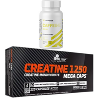 Zestaw Promaker Olimp Creatine 1250 120kaps+ PROMAKER Caffeine 90