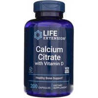 Minerały Wapń + D Life Extension Calcium Citrate Vit D 200vcap