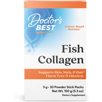 Wsparcie Włosów, Skóry, Paznokci Doctor's Best Fish Collagen with Naticol 30stick