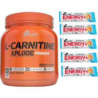 Zestaw Olimp L-Carnitine Xplode 300g + 5x Energy+ bar 45g