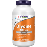 Aminokwasy Glicyna NOW Glicyna 1000 mg 250 kapsułek