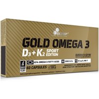 Kwasy Tłuszczowe Omega Olimp Gold Omega 3 D3+K2 Sport Edition 60kaps