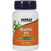 Zdrowe Serce Czosnek Now Foods Garlic Oil 1500mg 100softgels