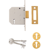 PM322 3 Lever Deadlock 3.0 Polished Brass