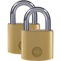 Standard Security Brass Padlock 25mm (Pack of 2)