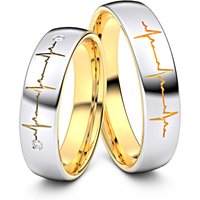 🦚 Modell TR390 Herzschlag 585er Weißgold-Gelbgold – 50829 🦚 Modell TR390 Herzschlag 585er Weißgold-Gelbgold – 50829