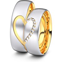 🦚 Modell TR154 Herz 333er Weißgold-Gelbgold – 30013 🦚 Modell TR154 Herz 333er Weißgold-Gelbgold – 30013