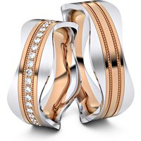 🦚 Modell TR221 Wavy Pearls 333er Rotgold-Weißgold – 32436 🦚 Modell TR221 Wavy Pearls 333er Rotgold-Weißgold – 32436