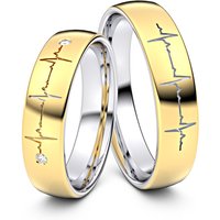 🦚 Modell TR390 Herzschlag 333er Gelbgold-Weißgold – 50822 🦚 Modell TR390 Herzschlag 333er Gelbgold-Weißgold – 50822