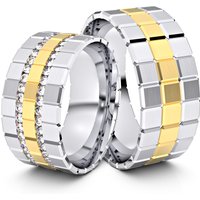 🦚 Modell TR284 333er Weißgold-Gelbgold – 34898 🦚 Modell TR284 333er Weißgold-Gelbgold – 34898