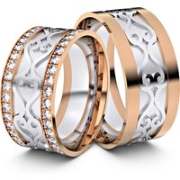 🦚 Modell TR159 Wavy Ornament 333er Weißgold-Rotgold – 30181 🦚 Modell TR159 Wavy Ornament 333er Weißgold-Rotgold – 30181