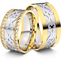 🦚 Modell TR159 Wavy Ornament 750er Weißgold-Gelbgold – 30196 🦚 Modell TR159 Wavy Ornament 750er Weißgold-Gelbgold – 30196