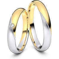 🦚 Modell TR053 Schräge Fuge 333er Weißgold-Gelbgold – 50033 🦚 Modell TR053 Schräge Fuge 333er Weißgold-Gelbgold – 50033