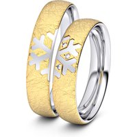 🦚 Modell TR376 Schneeflocke 750er Gelbgold-Weißgold – 38145 🦚 Modell TR376 Schneeflocke 750er Gelbgold-Weißgold – 38145