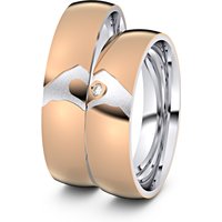 🦚 Modell TR279 Hand und Herz 585er Rotgold-Weißgold – 50359 🦚 Modell TR279 Hand und Herz 585er Rotgold-Weißgold – 50359