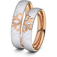 🦚 Modell TR376 Schneeflocke 333er Weißgold-Rotgold – 38133 🦚 Modell TR376 Schneeflocke 333er Weißgold-Rotgold – 38133