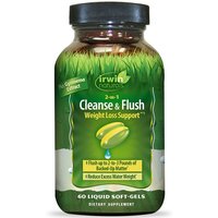 2-in-1 Cleanse & Flush Weight Loss Support, 60 Liquid Soft-Gels, Irwin Naturals