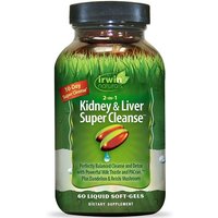 2-in-1 Kidney & Liver Super Cleanse, 60 Liquid Soft-Gels, Irwin Naturals