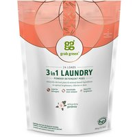 3 in 1 Laundry Powder Detergent Pods, Gardenia, 24 Loads, 13.5 oz (384 g), Grab Green