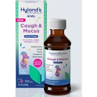 Kids Cough & Mucus Nighttime, Natural Grape Flavor, 4 oz, Hylands