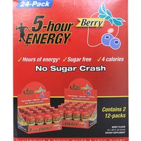 5-Hour Energy Berry Flavor Energy Shot, 1.93 oz x 24 Pack