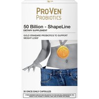 50 Billion ShapeLine, Gold Standard Probiotics to Support Weight Loss, 30 Capsules, Pro-Ven Probiotics