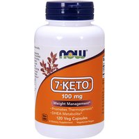 7-Keto 100 mg, Value Size, 120 Veg Capsules, NOW Foods