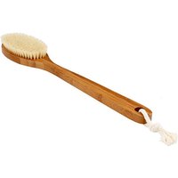 81 Dark Bamboo Oval Style Body Brush with Natural Bristles, 1 ct, Bass Brushes