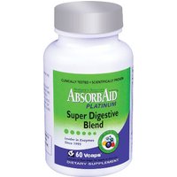 AbsorbAid Platinum, Super Digestive Blend, 60 Vcaps, Natures Sources