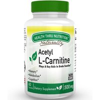 Acetyl L-Carnitine 500 mg, 60 Vegetarian Capsules, Health Thru Nutrition