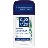 Active Life Stick Deodorant, Fragrance Free, 2.48 oz, Kiss My Face