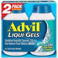 Advil Liqui-Gels Ibuprofen 200 mg - 240 Liquid Filled Capsules