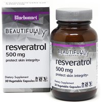 Beautiful Ally Resveratrol 500 mg, 30 Vegetable Capsules, Bluebonnet Nutrition
