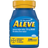 Aleve Naproxen Sodium 220 mg, Pain Reliever/Fever Reducer, 320 Caplets