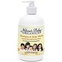 All Natural Shampoo and Body Wash, Vanilla Tangerine, 16 oz, Natures Baby Products