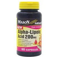Alpha Lipoic Acid 200 mg, 60 Capsules, Mason Natural