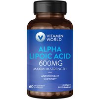 Alpha Lipoic Acid 600 mg, 60 Vegetarian Capsules, Vitamin World