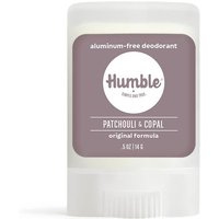 Aluminum-Free Original Formula Deodorant Travel Size, Patchouli & Copal, 0.5 oz, Humble Brands