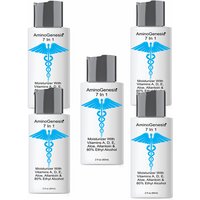 AminoGenesis 7 in 1 Skin Conditioner with 80% Alcohol, 2 oz x 5 Bottles