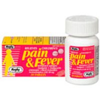 APAP 80 mg Pain & Fever Child Fruit Chew, 30 Tablets, Watson Rugby