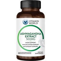 Ashwagandha Extract 500 mg, 60 Vegetarian Rapid Release Capsules, Vitamin World