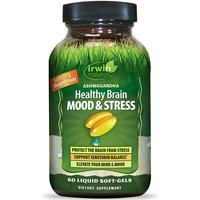 Ashwagandha Healthy Brain Mood & Stress, 60 Liquid Soft-Gels, Irwin Naturals