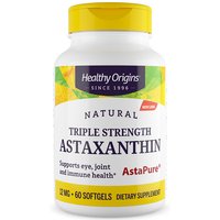 Triple Strength Astaxanthin, 12 mg, 60 Softgels, Healthy Origins