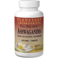 Planetary Ayurvedics Ashwagandha Full Spectrum 570 mg, 120 Tablets, Planetary Herbals