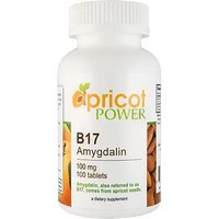 B17/Amygdalin 100 mg, 100 Tablets, Apricot Power