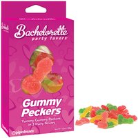 Clearance Sale 50% Off! Bachelorette Party Favors Yummy Gummy Peckers in 3 Fruity Flavors, Gummy Candy, 5.3 oz, Pipedream Products